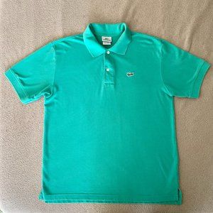 Lacoste men's polo shirt SIZE 4 (Medium) TURQUOISE rn 87651-CA16998
